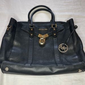 Micheal Kors Hamilton leather tote bag